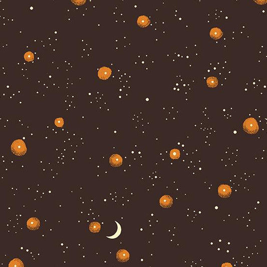 Andover Fabrics-Galaxy With Moon Black-fabric-gather here online