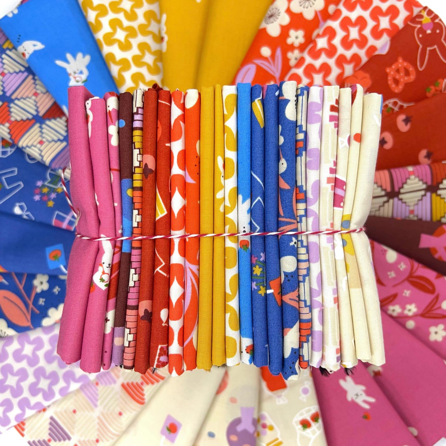 Fat Quarter Bundle of Persimmon (22 Pieces)