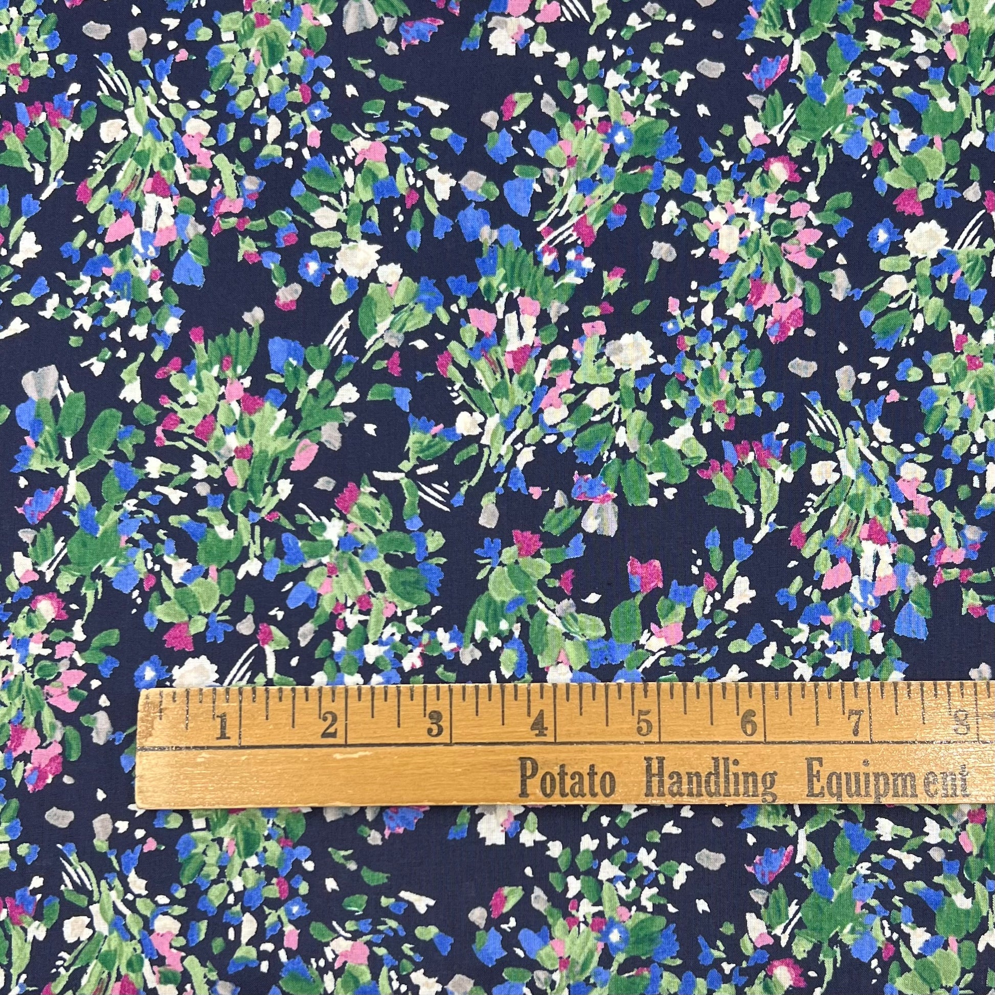 Hokkoh-Painterly Bouquet on Cotton Lawn-fabric-gather here online