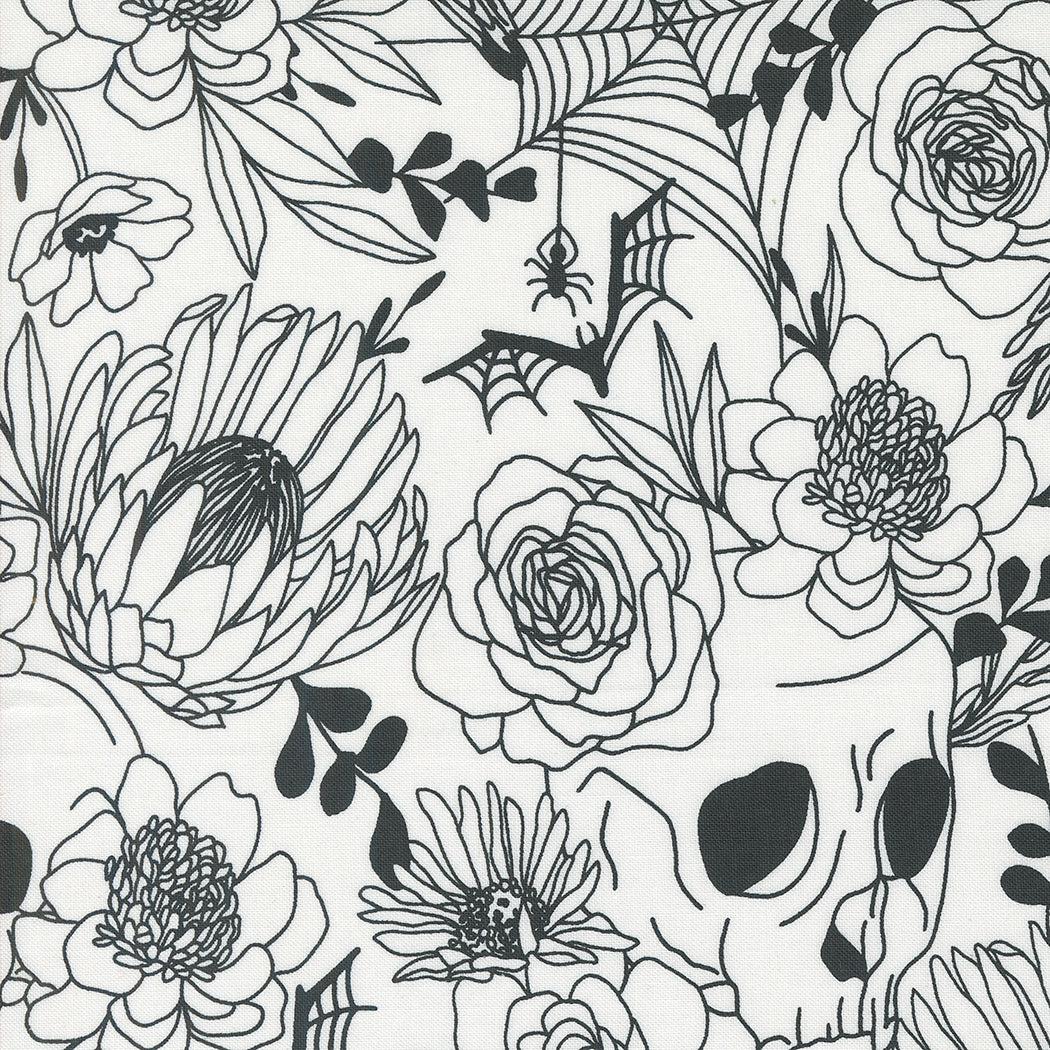 Moda-Haunted Garden Ghost-fabric-gather here online