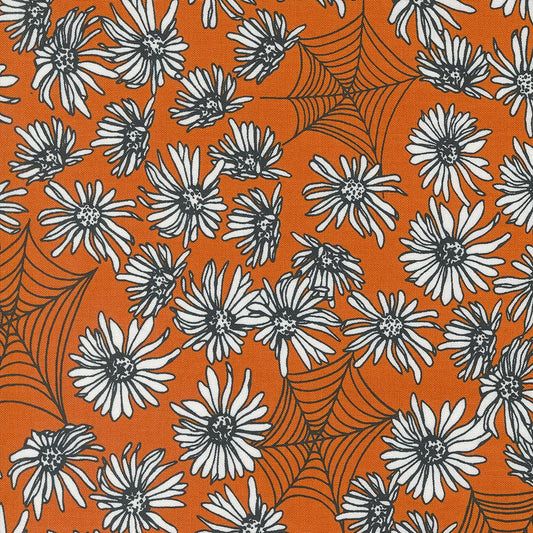 Moda-Whispering Webs Pumpkin-fabric-gather here online