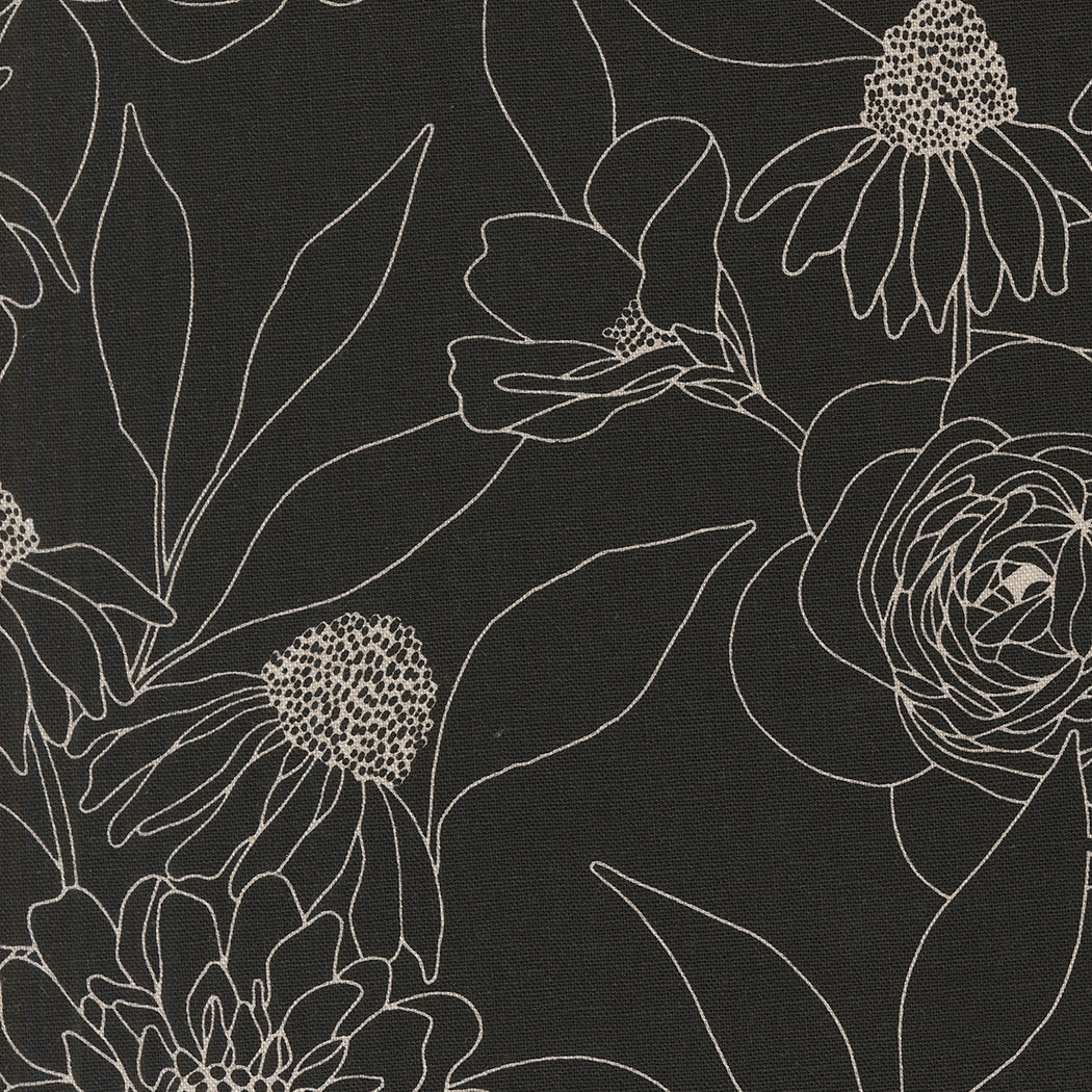 Moda-Botany Ink Mochi Linen-fabric-gather here online