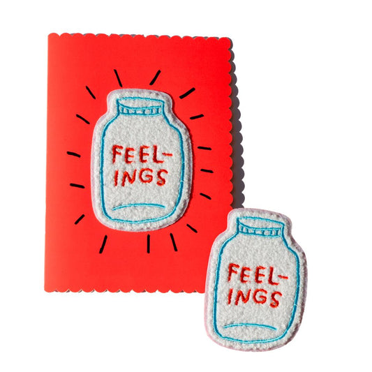 Third Drawer Down-Feelings Chenille Adhesive Patch & Greeting Card-greeting card-gather here online