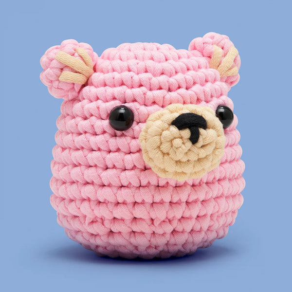 Walter the Pink Bear Crochet Kit – gather here