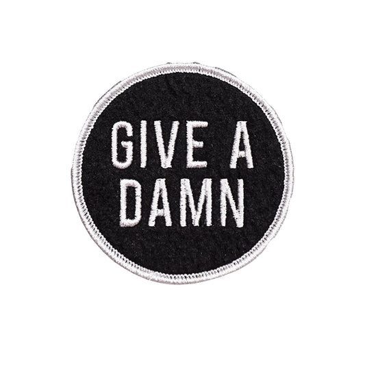 Oxford Pennant-Give A Damn Iron-On Patch-patches + pins-gather here online