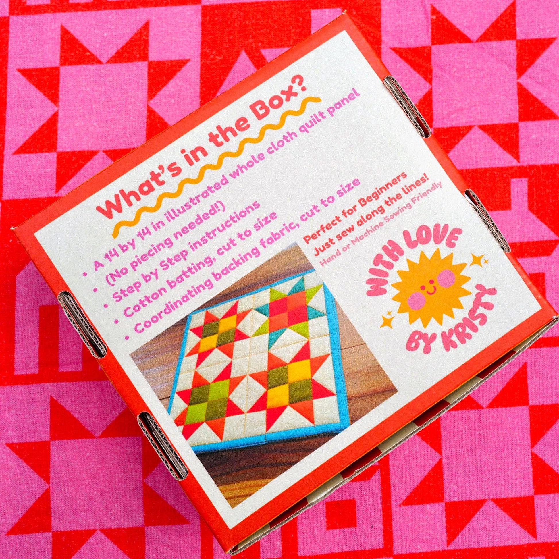With Love by Kristy-Mini Quilt Kit - Turquoise-sewing kit-gather here online