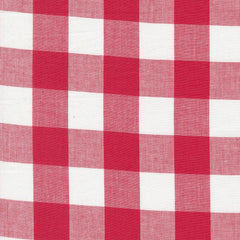 Moda-Panache Large Gingham - White Red-fabric-gather here online