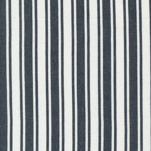 Moda-Panache Stripe - White Black-fabric-gather here online