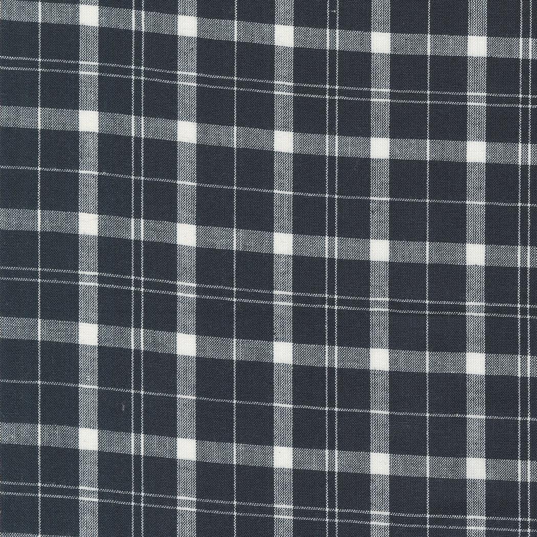 Moda-Picnic Plaid - Black White-fabric-gather here online