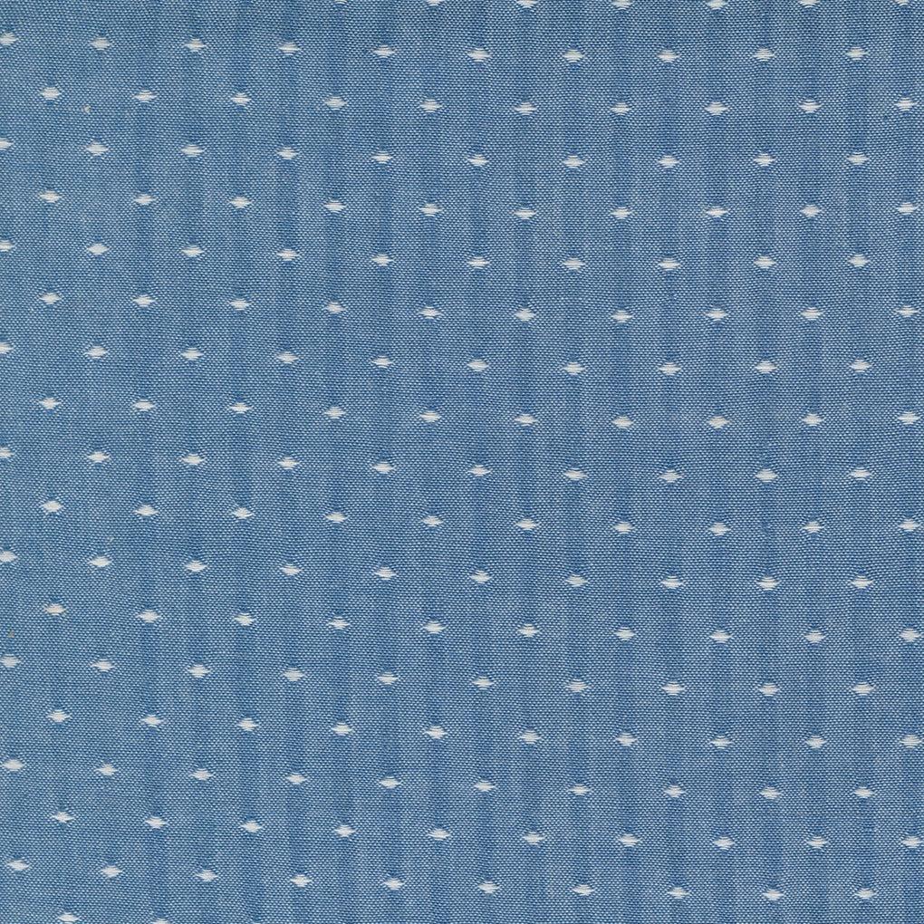 Moda-Blue Jeans Dot-fabric-gather here online