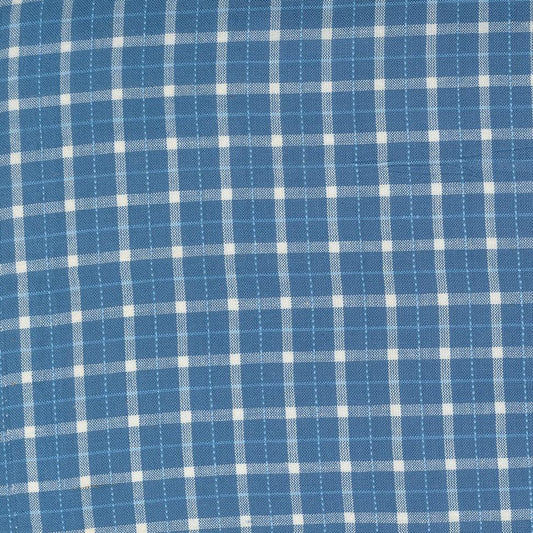 Moda-Blue Jeans Plaid-fabric-gather here online