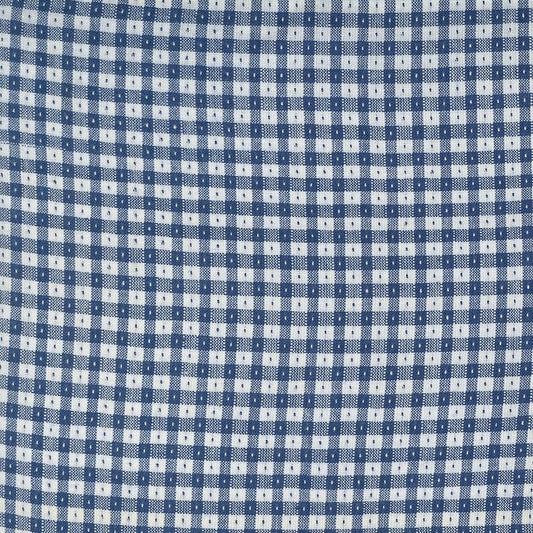 Moda-Midnight Jeans Gingham-fabric-gather here online