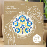 Hook, Line & Tinker-Golden Rings Embroidery Kit-embroidery kit-gather here online