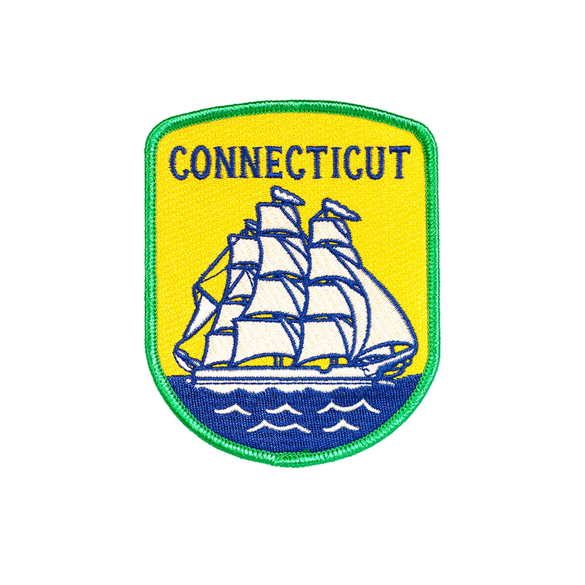 Oxford Pennant-Connecticut Iron-On Patch-patches + pins-gather here online