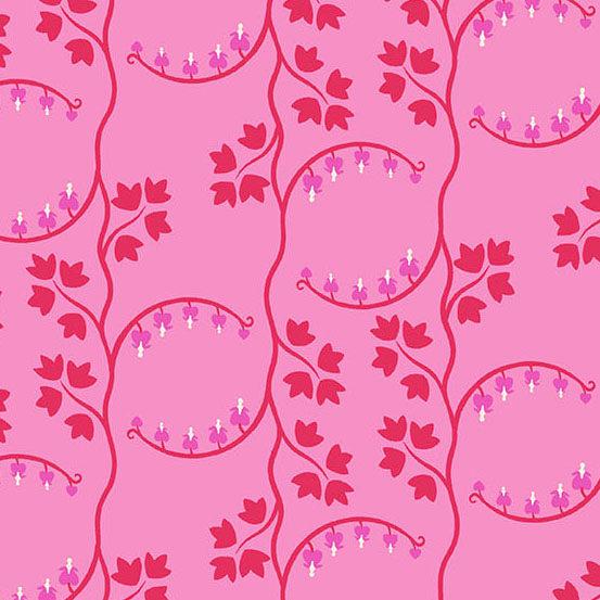 Andover Fabrics-Bleeding Heart Bubblegum-fabric-gather here online