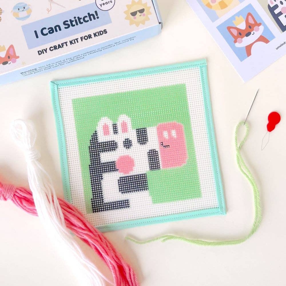 Unwind Studio-Zoe the Zebra - Needlepoint Kit for Kids-xstitch kit-gather here online