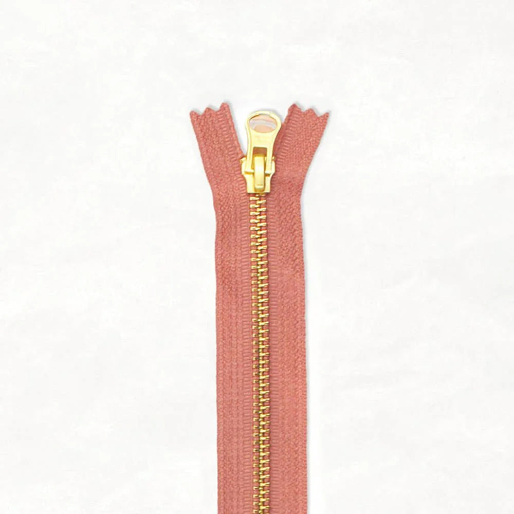 Klum House Workshop-14” Brass Zipper-zipper-Dusty Rose-gather here online