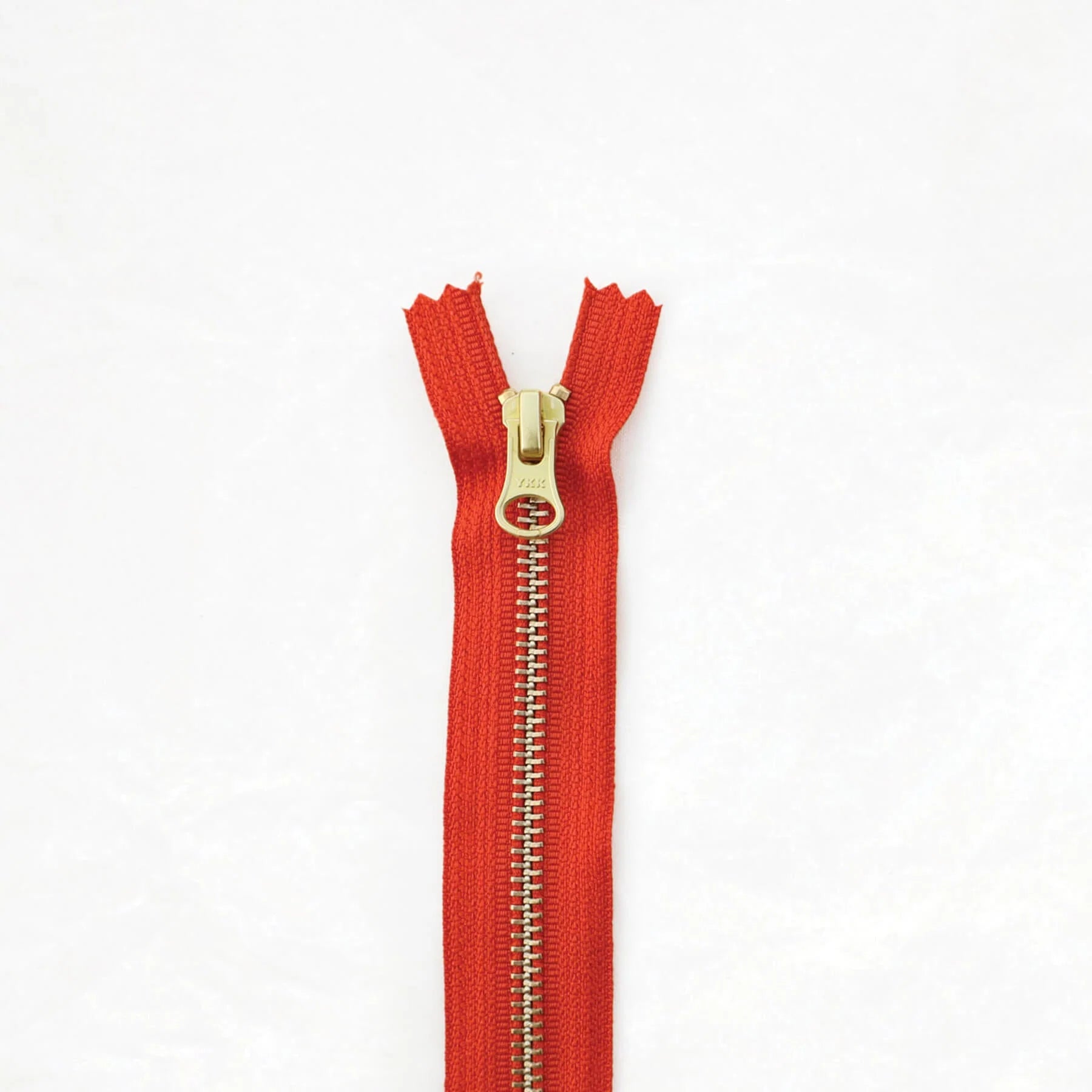 Klum House Workshop-14” Brass Zipper-zipper-Persimmon-gather here online