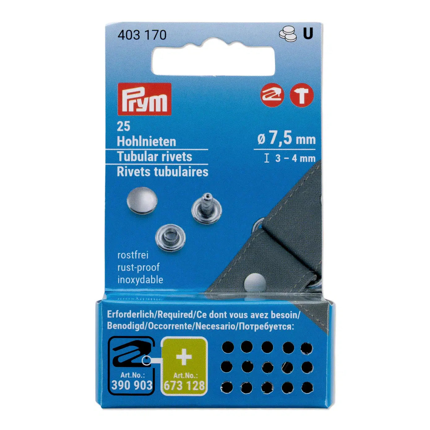 Prym-7.5mm Tubular Rivets - Silver-sewing notion-gather here online