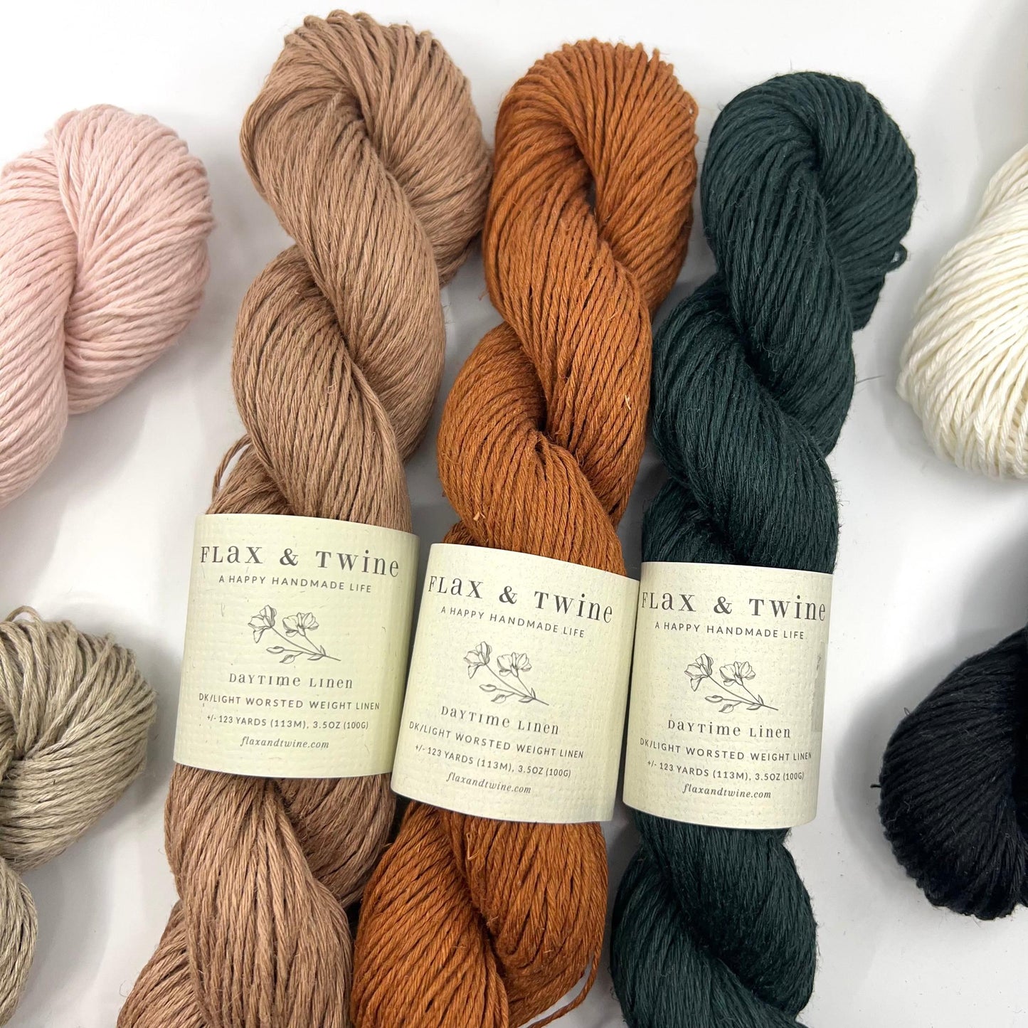Flax & Twine-Daytime Linen-yarn-gather here online