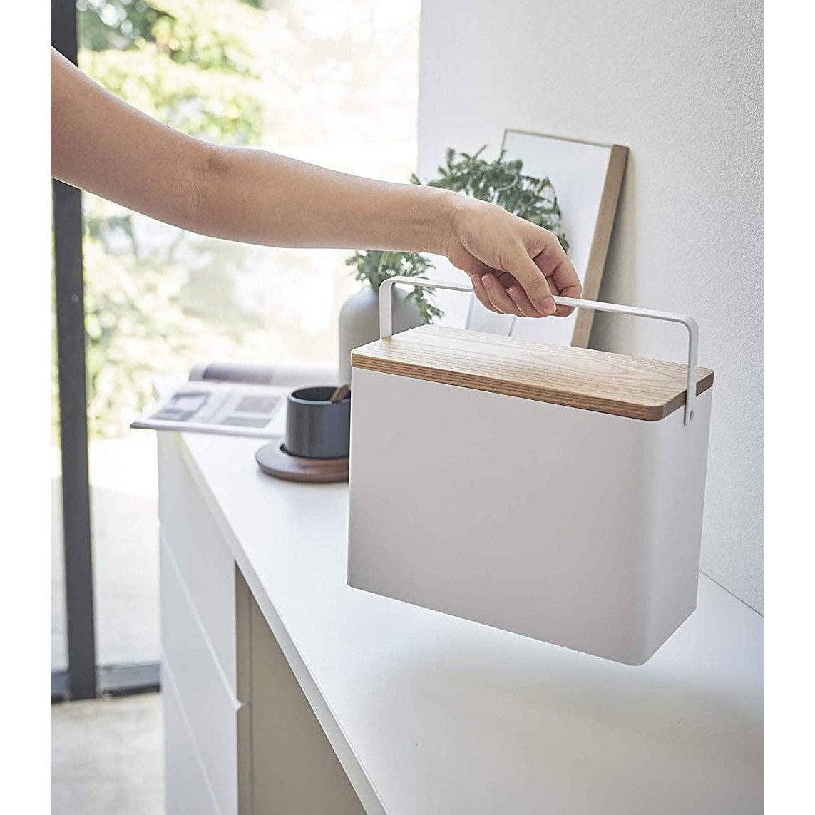 Yamazaki Home-Sewing Notions Organizer - Steel + Wood-sewing notion-gather here online