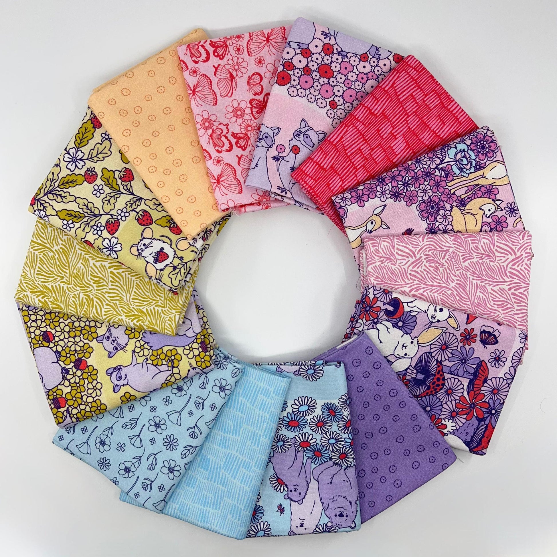Cloud9-Fat Quarter Bundle of Forest Friends (14 Pieces)-fat quarters-gather here online