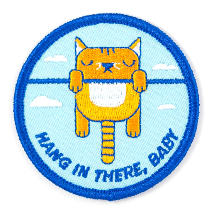 These Are Things-Hang In There Iron-On Patch-accessory-gather here online