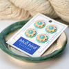 Blue Bird Makery-20mm Flower Buttons-button-Aqua + Cantaloupe-gather here online