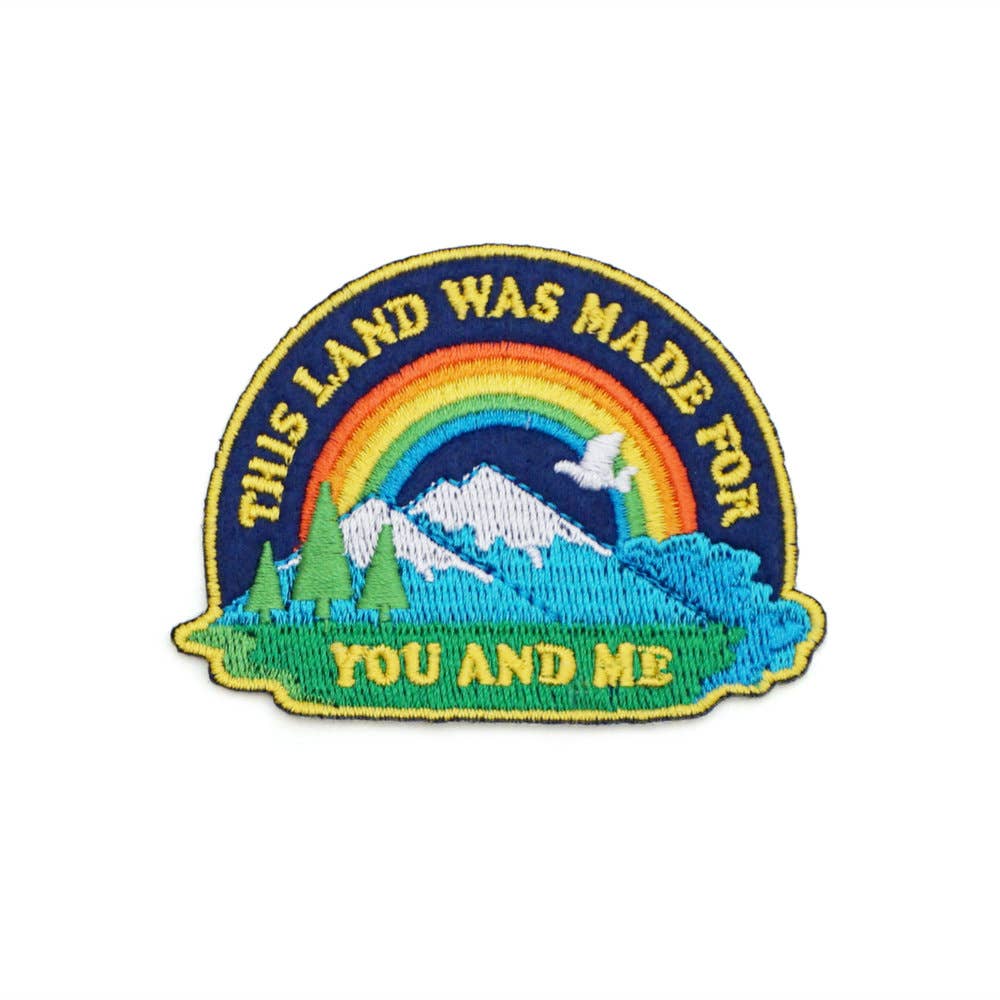 This Land Is Your Land Embroidered Iron-On Patch