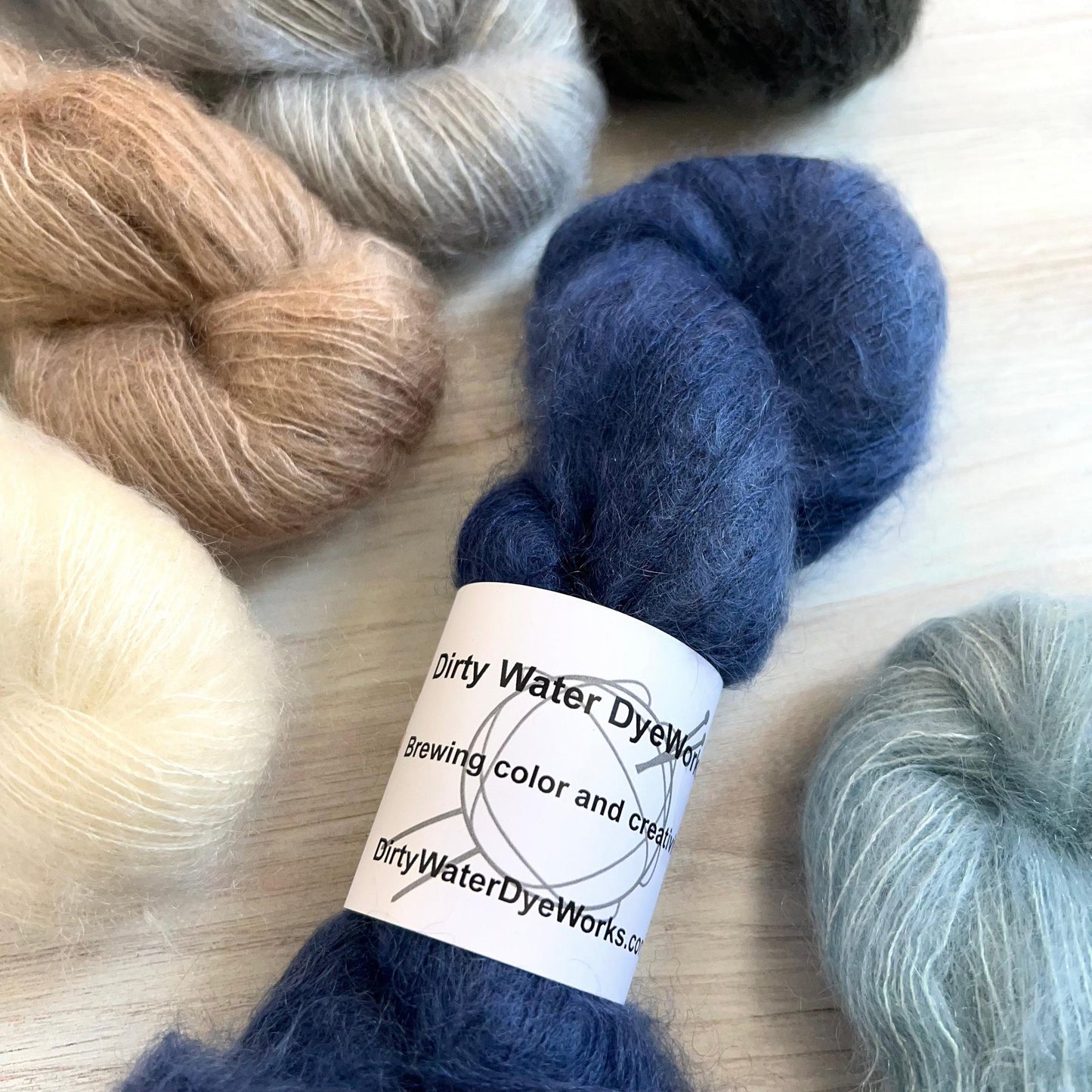 Dirtywater Dyeworks-Shimmer Mohair-yarn-gather here online