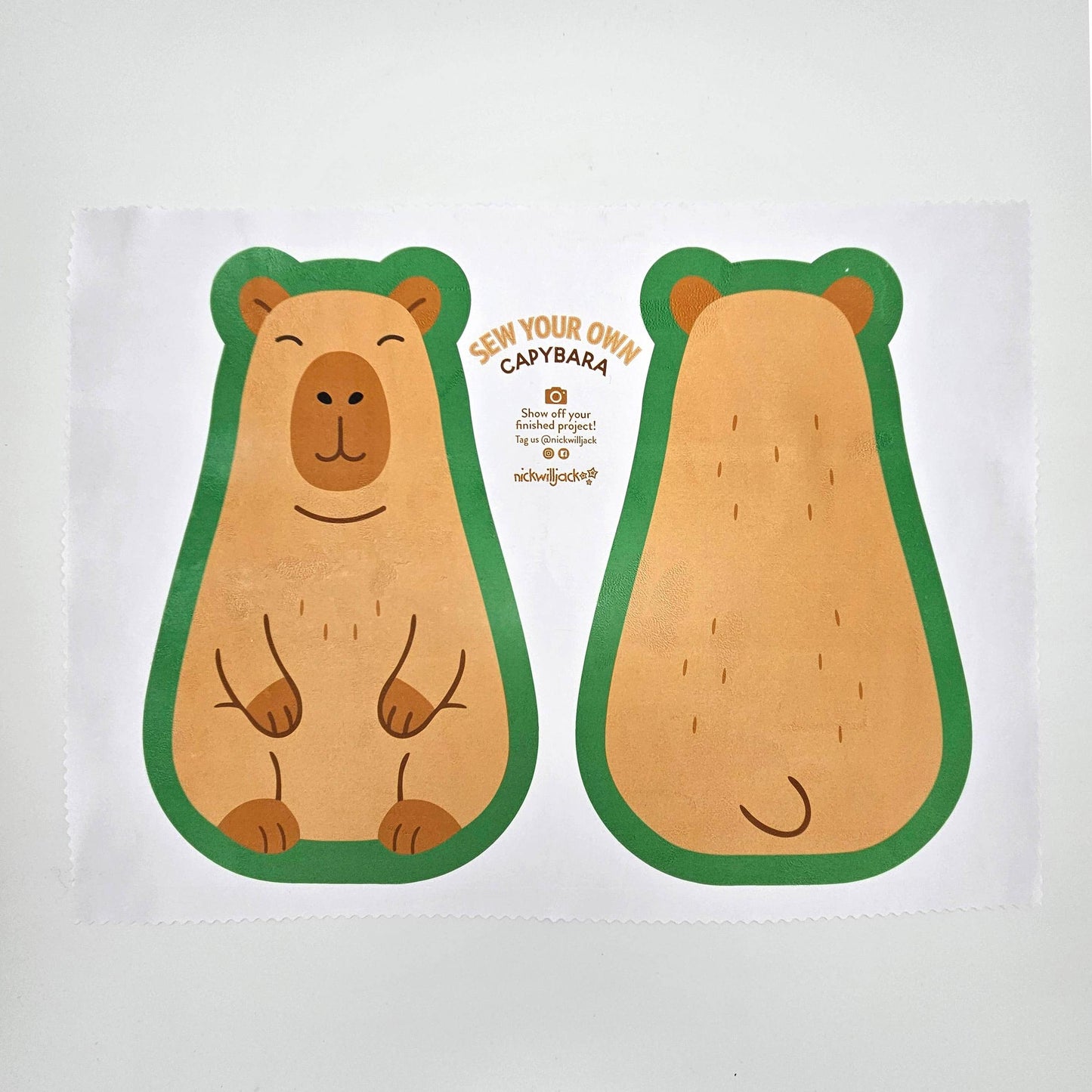 Nickwilljack-DIY Capybara Sewing Kit-craft kit-gather here online