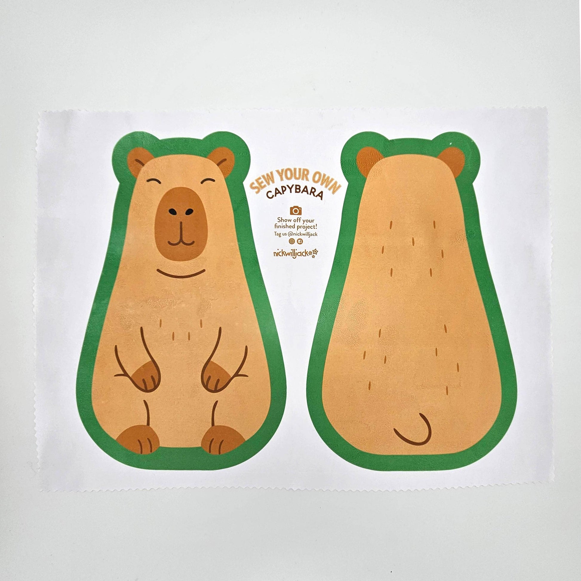 Nickwilljack-DIY Capybara Sewing Kit-craft kit-gather here online