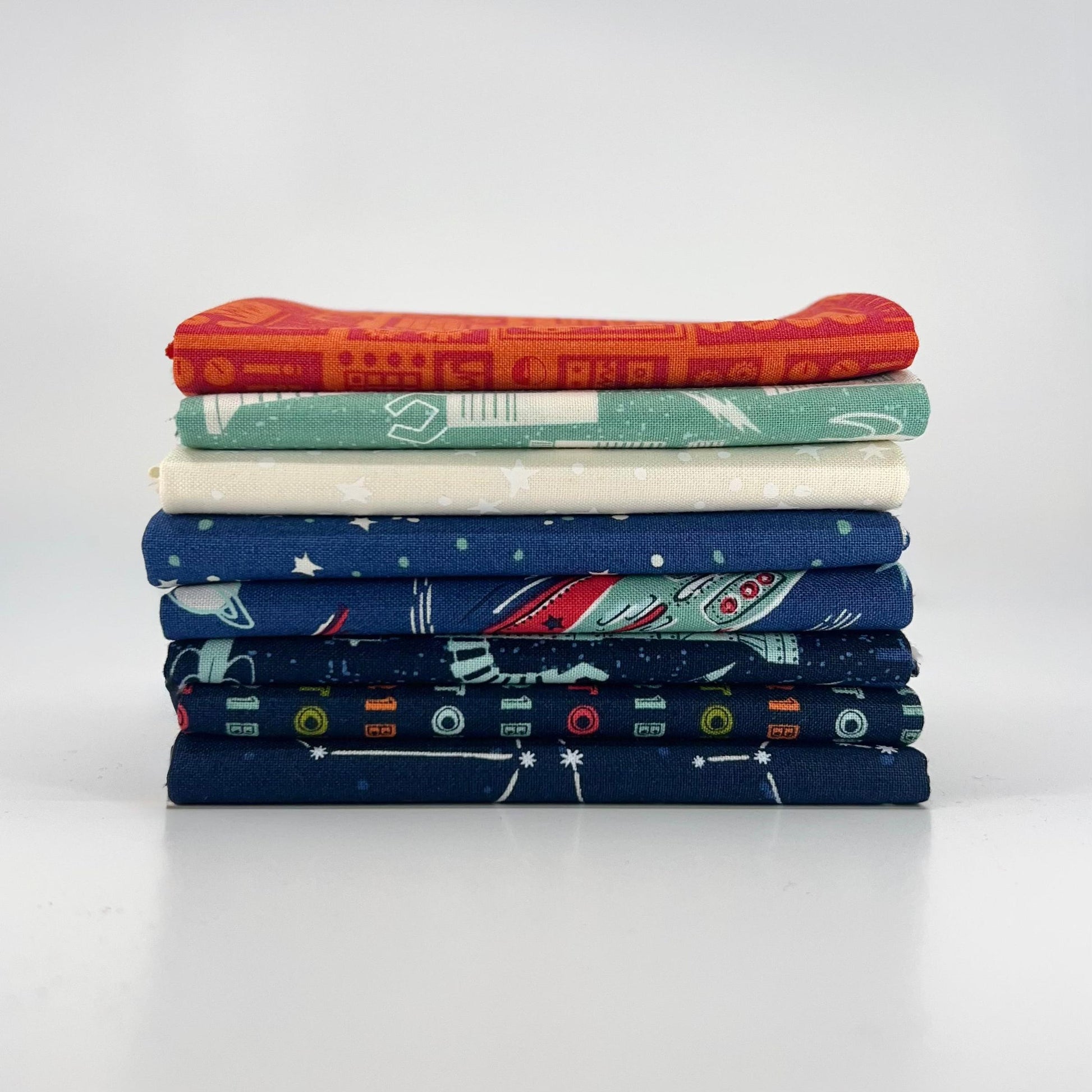 Moda-Fat Quarter Bundle of 321 Blast Off (8 Pieces)-fat quarters-gather here online