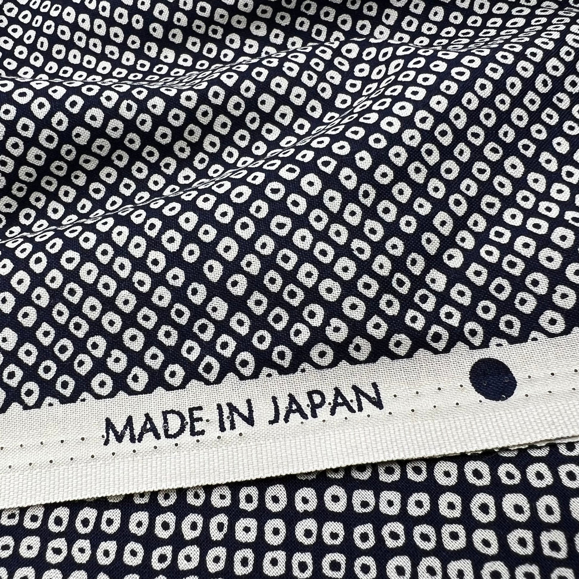 Westex-Indigo Double-Dots on Cotton Sheeting-fabric-gather here online