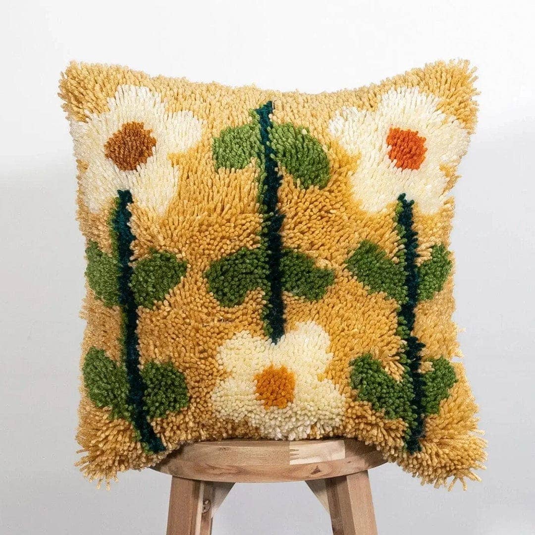 Craft Club-Earthy Pick of the Bunch - Latch Hook Cushion Kit-craft kit-gather here online