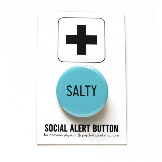 Word For Word-Salty Pinback Button-accessory-gather here online