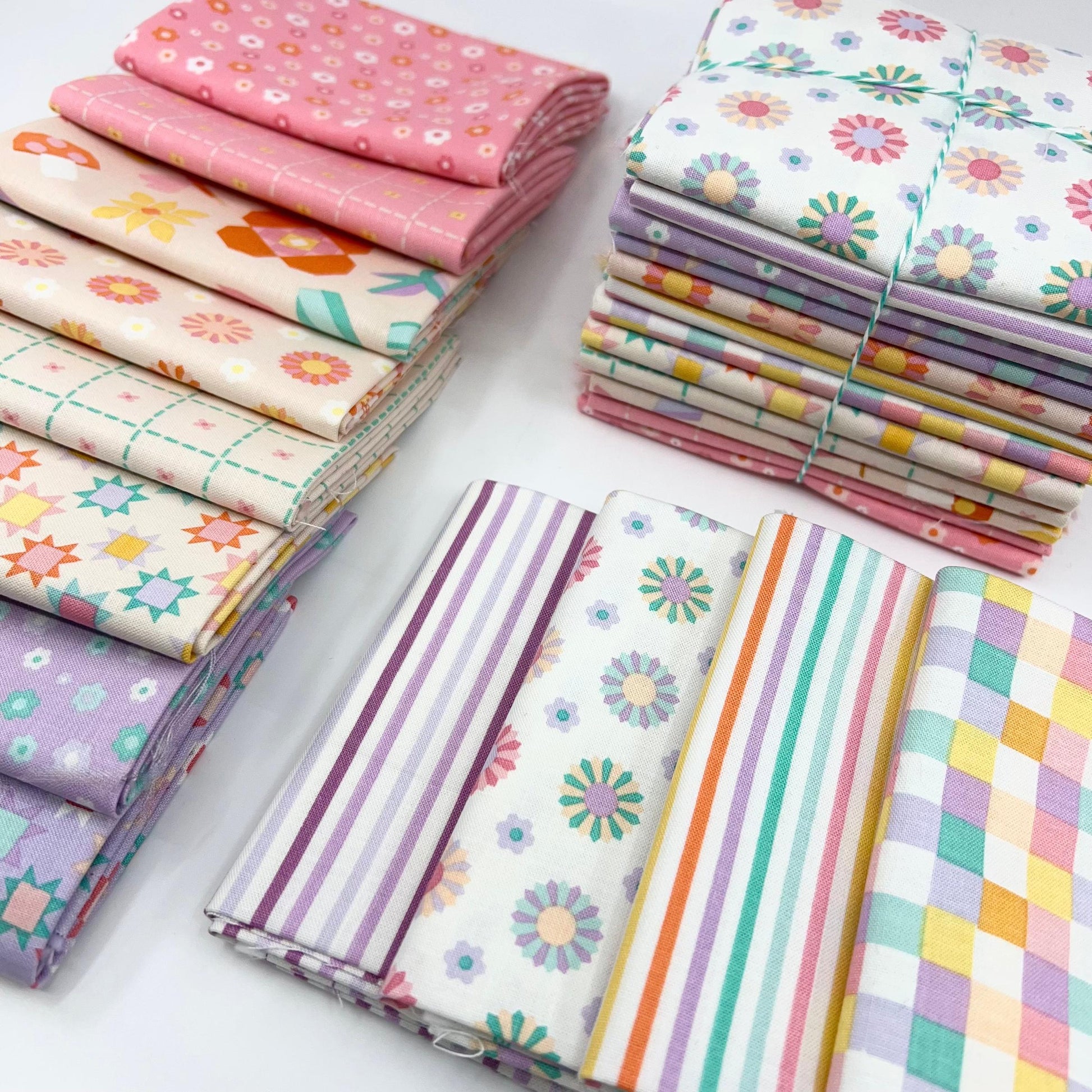 Riley Blake Designs-Fat Quarter Bundle of Patchwork (12 Pieces)-fat quarters-gather here online