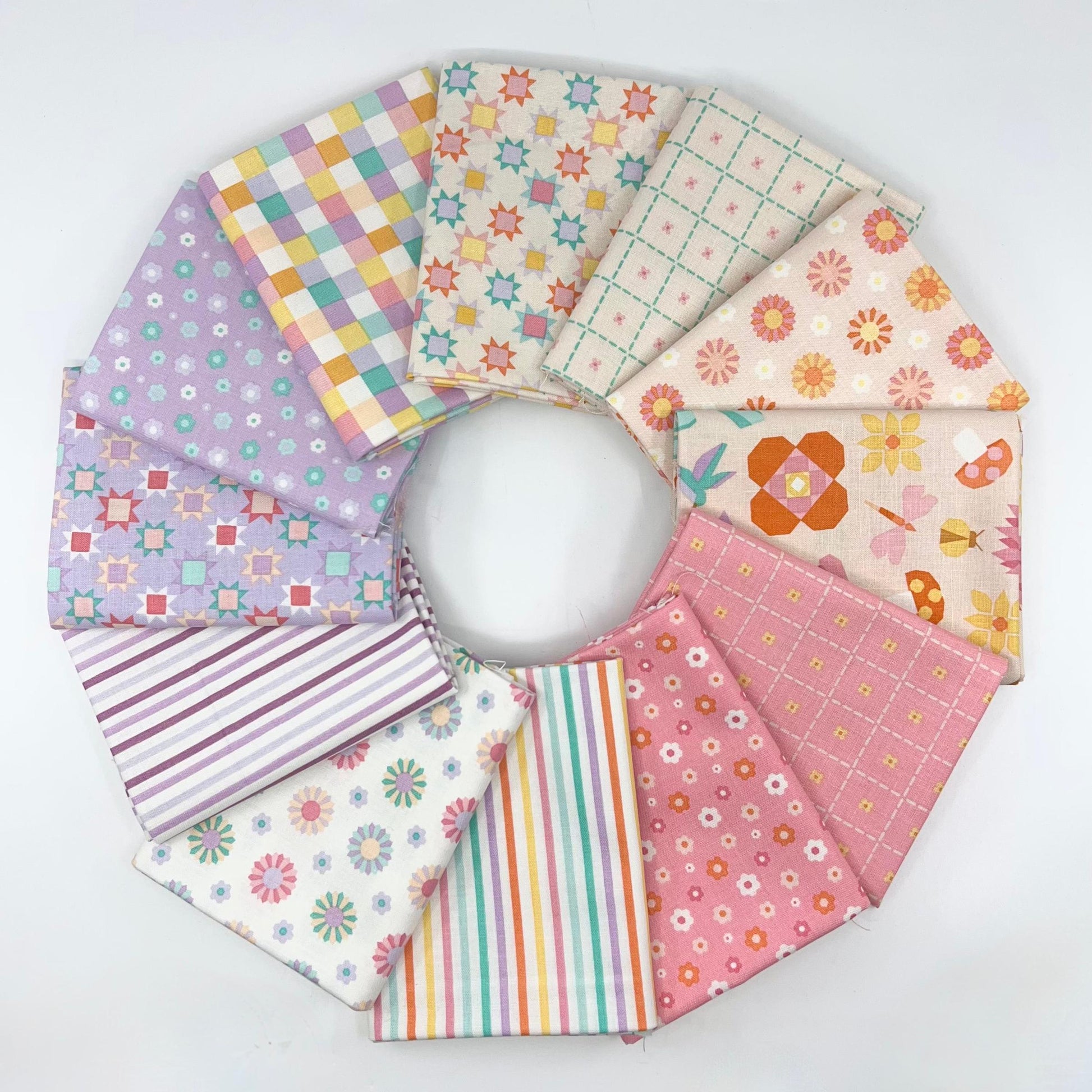 Riley Blake Designs-Fat Quarter Bundle of Patchwork (12 Pieces)-fat quarters-gather here online