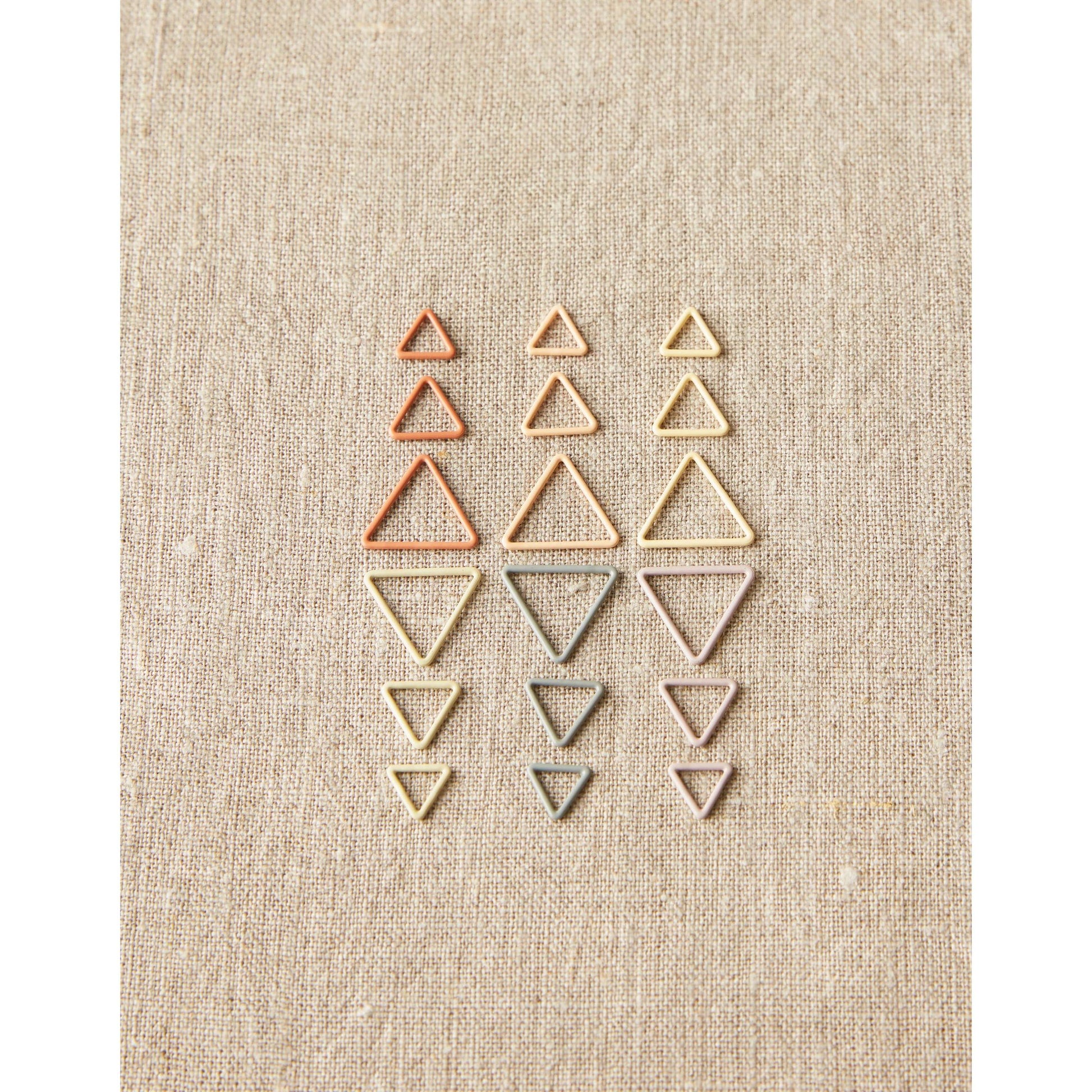 Cocoknits-Triangle Stitch Markers - Earth Tones-knitting notion-gather here online