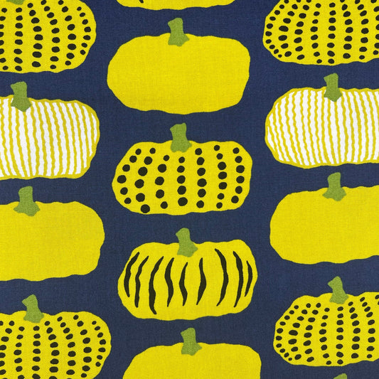 Kobayashi-Yellow Pumpkins on Canvas-fabric-gather here online