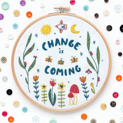 budgiegoods-Change is Coming Embroidery Kit-embroidery kit-gather here online