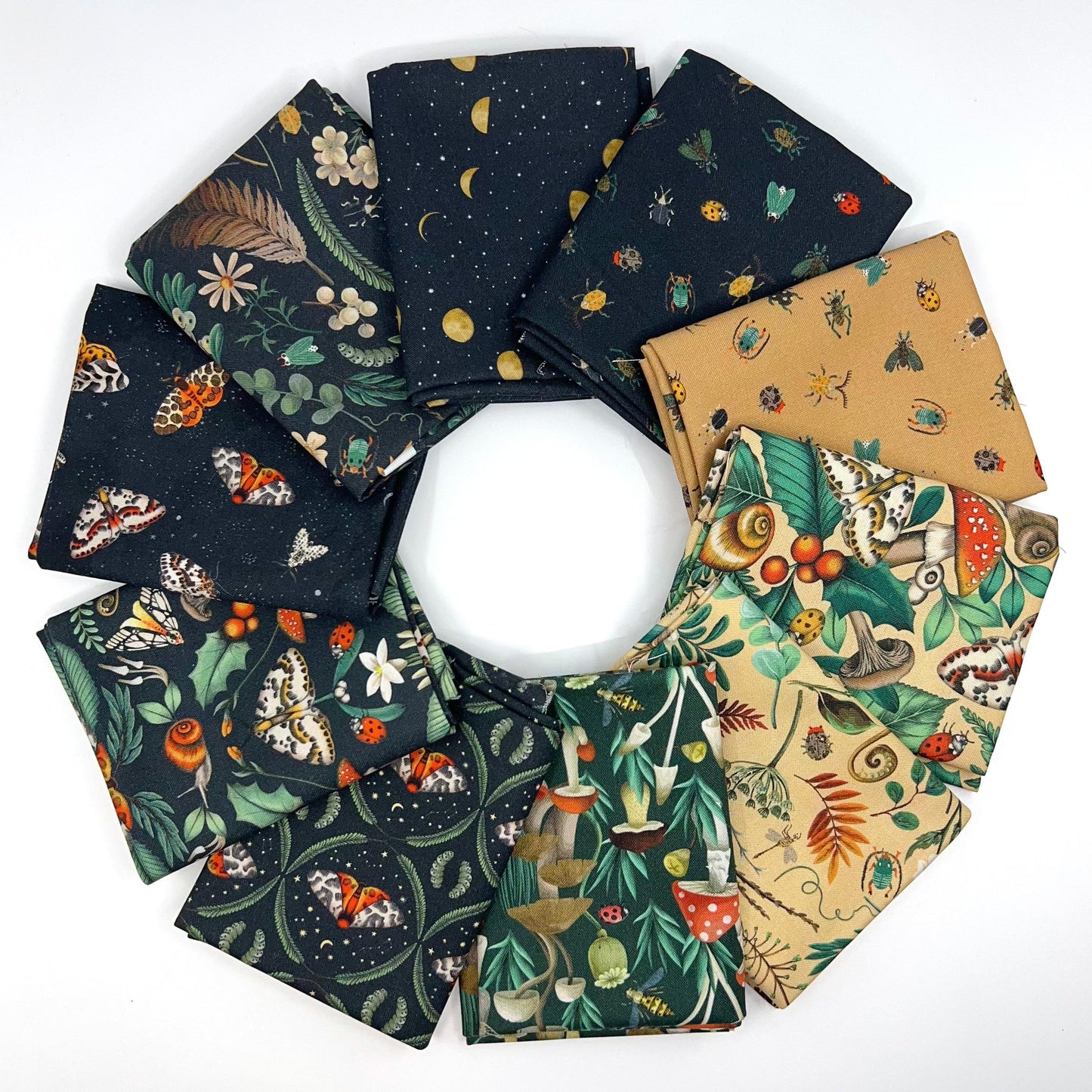 Fat Quarter Bundle of Moth to a Flame (10 Pieces)