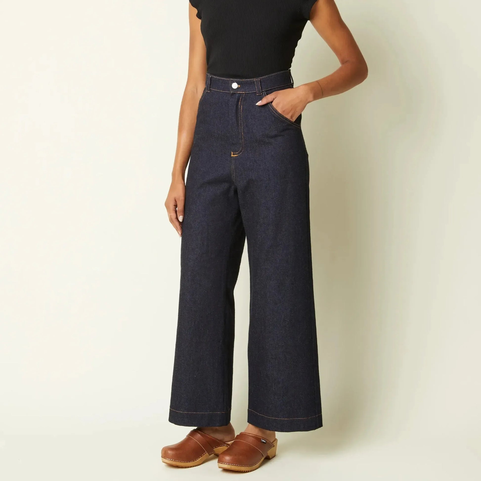 Atelier Brunette-LE Jean Wide Leg Pants Pattern-sewing pattern-gather here online