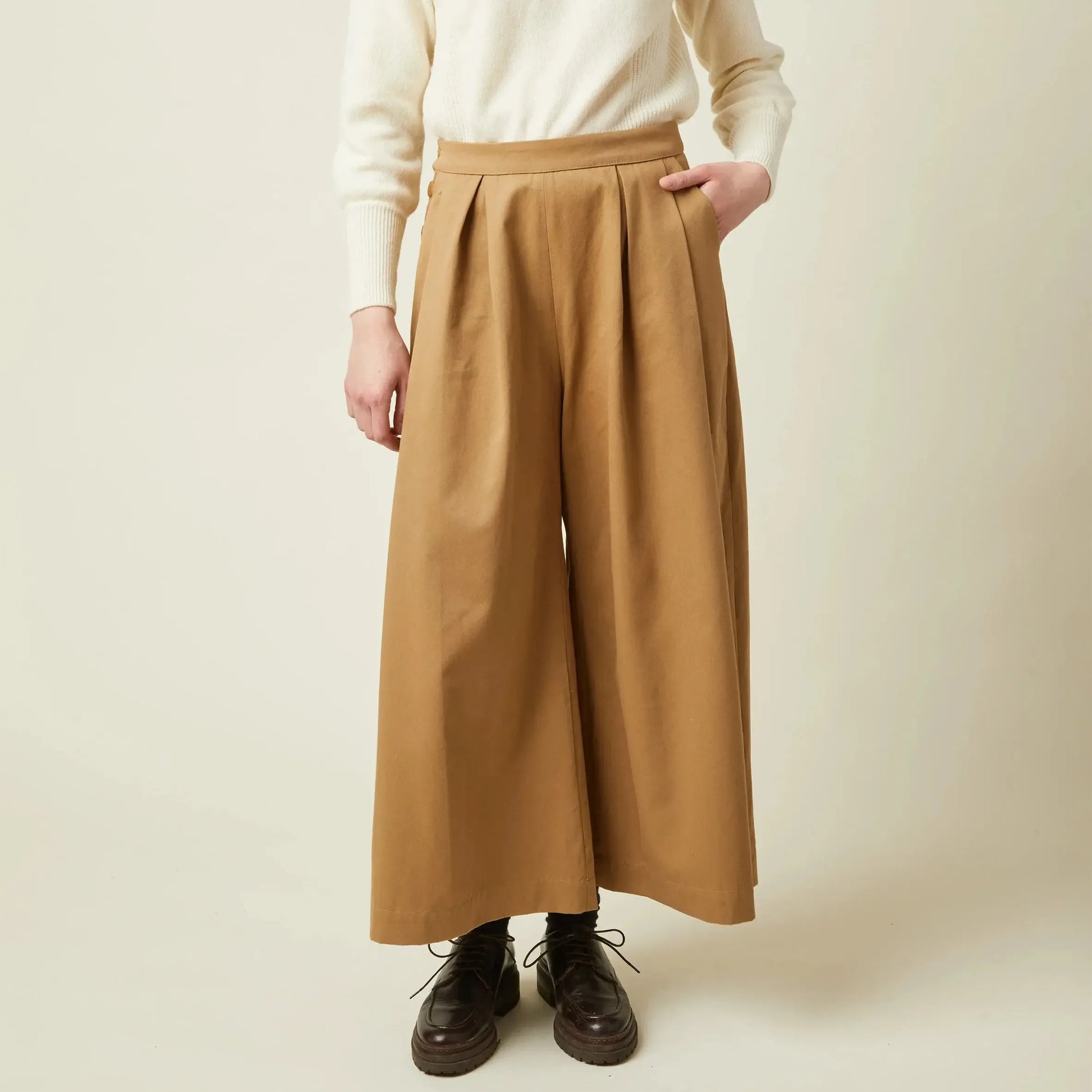 Atelier Brunette-LA Jupe Culotte Trouser Pattern-sewing pattern-gather here online