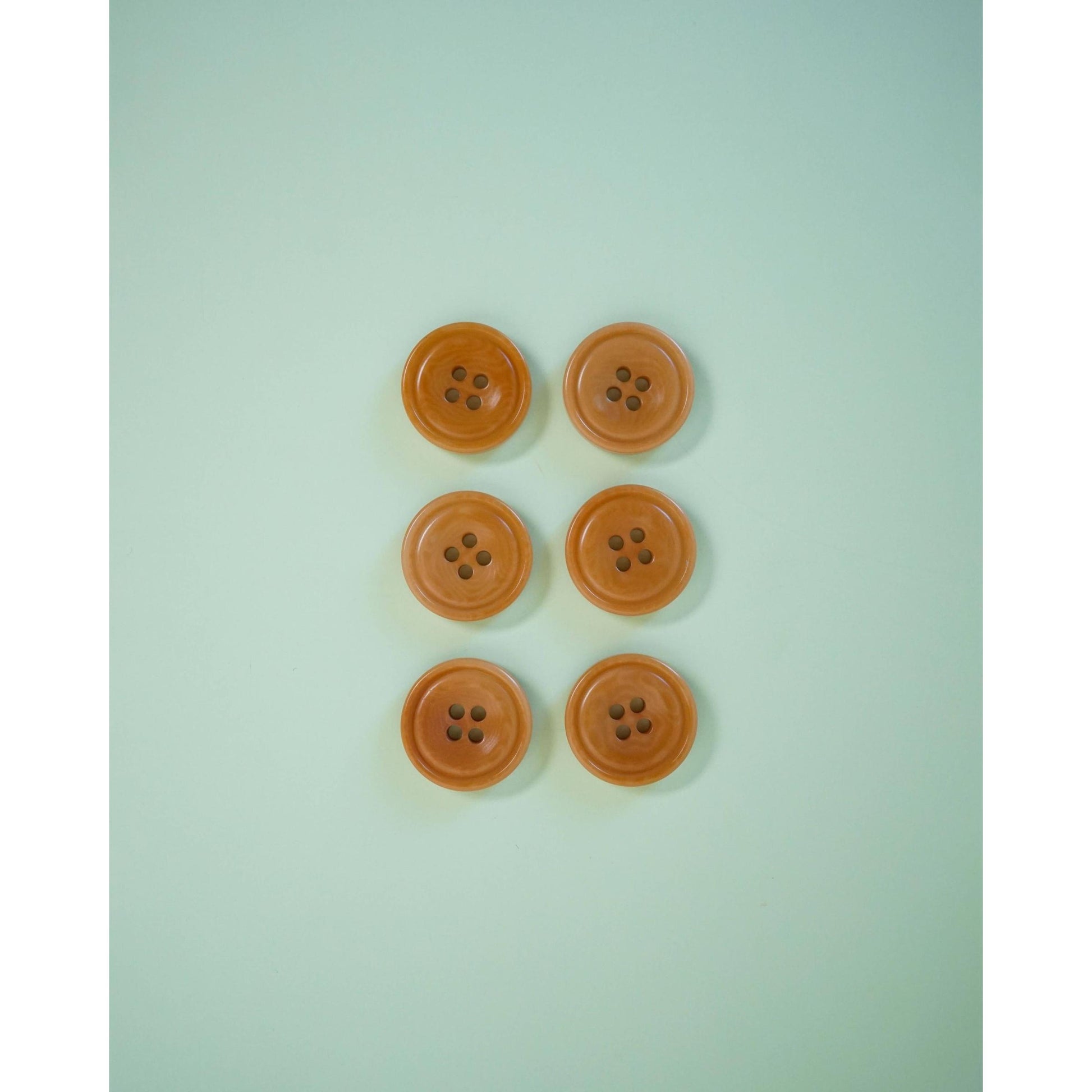 Matchy Matchy Sewing Club-Caramel 7/8" Corozo Nut Buttons-button-gather here online