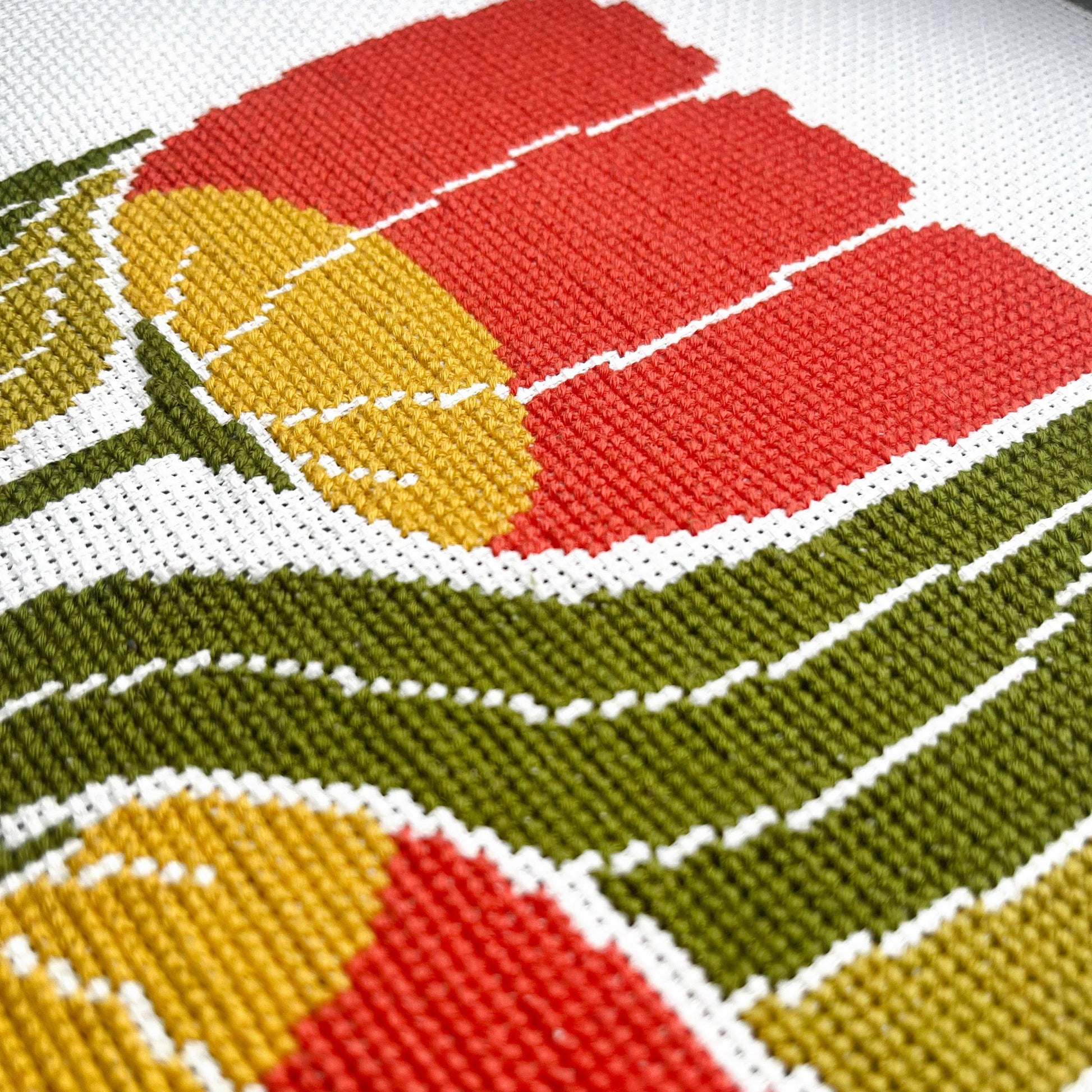 Budgiegoods-Twin Blooms Beginner Cross Stitch Kit -xstitch kit-gather here online