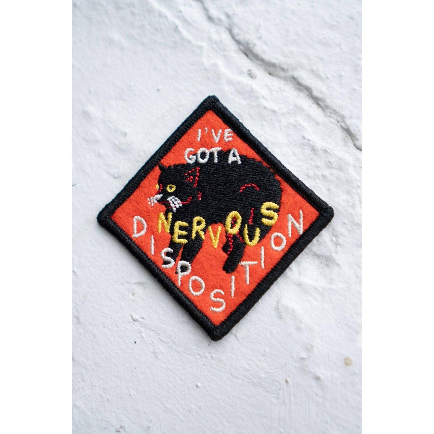 Stay Home Club-Nervous Disposition - Felt Sticky Patch-patches + pins-gather here online