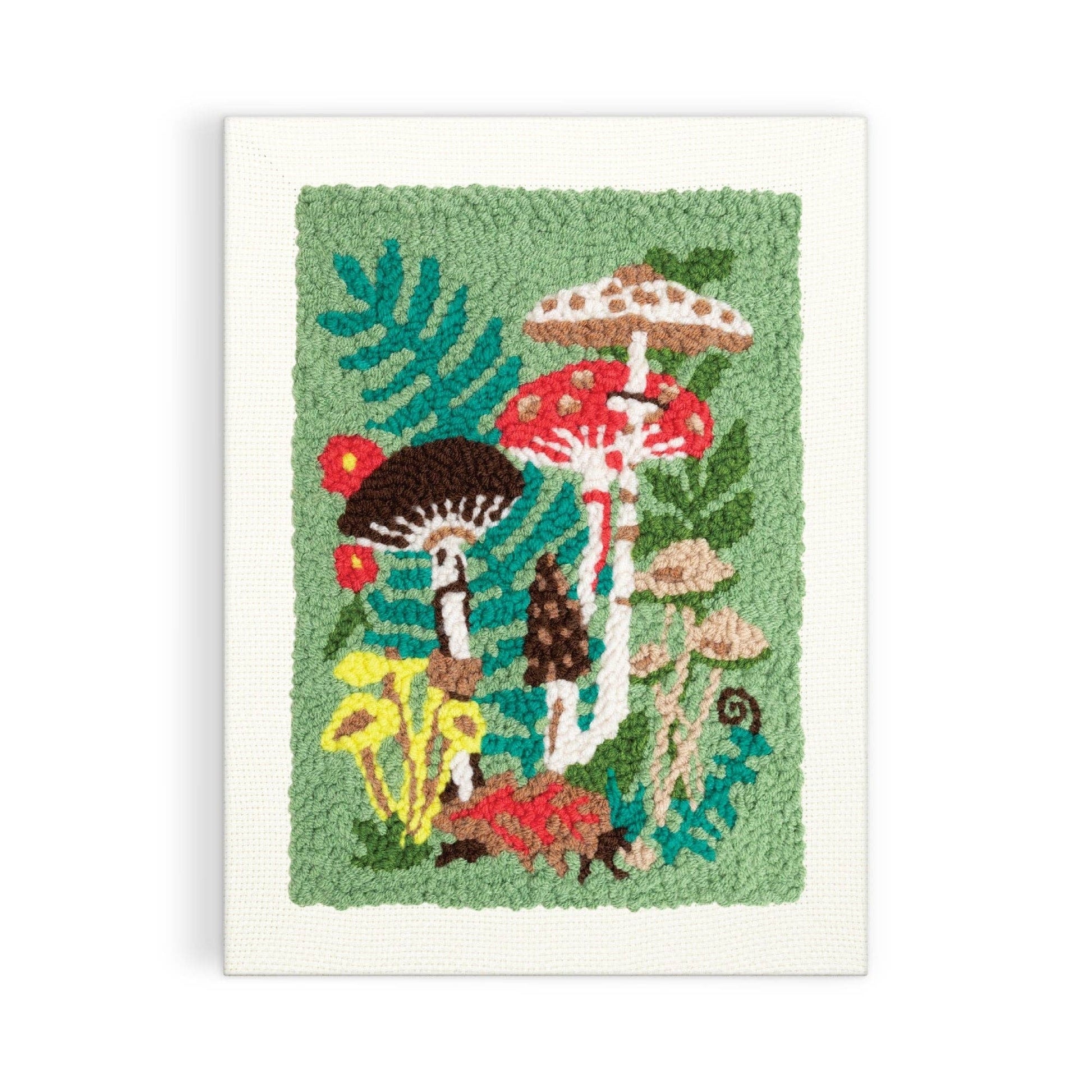 Chronicle Books-Woodland Mushrooms Punch Needle Kit-craft kit-gather here online