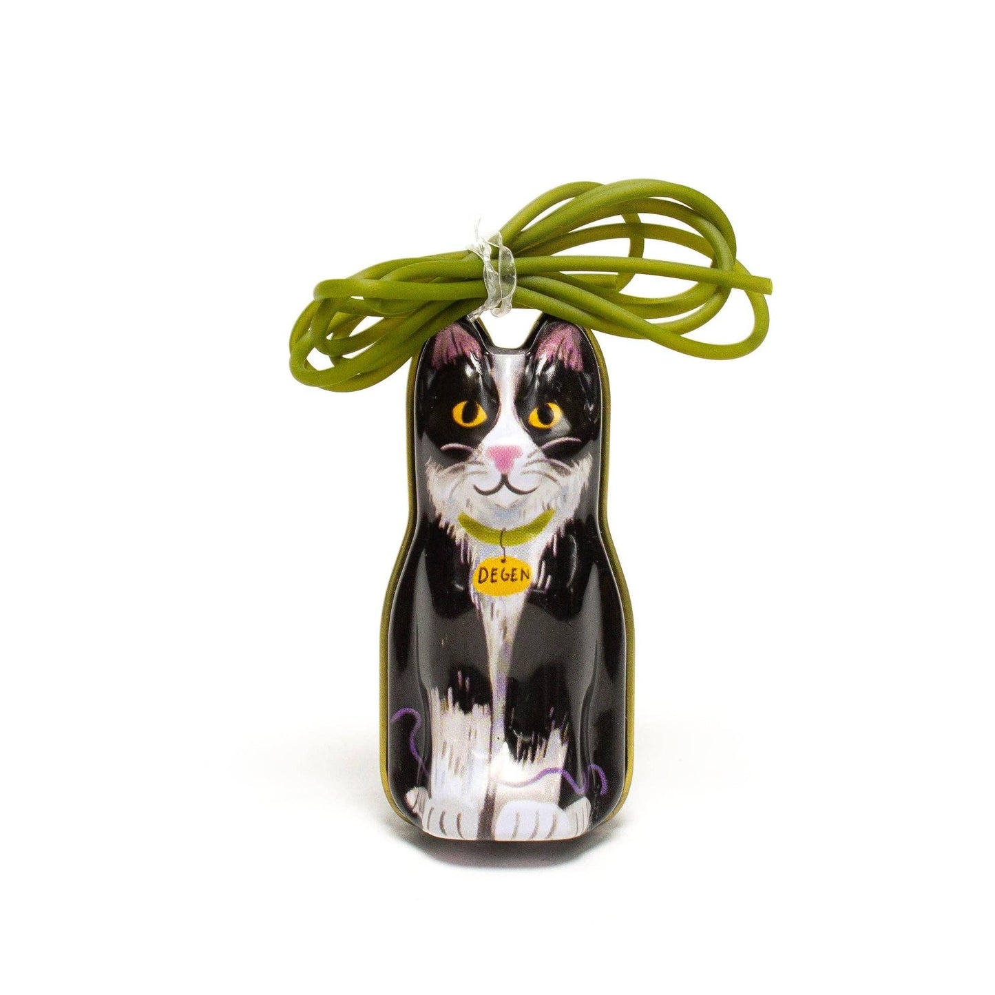 DEGEN-Black Cat Tin - Barber Cord-knitting notion-gather here online