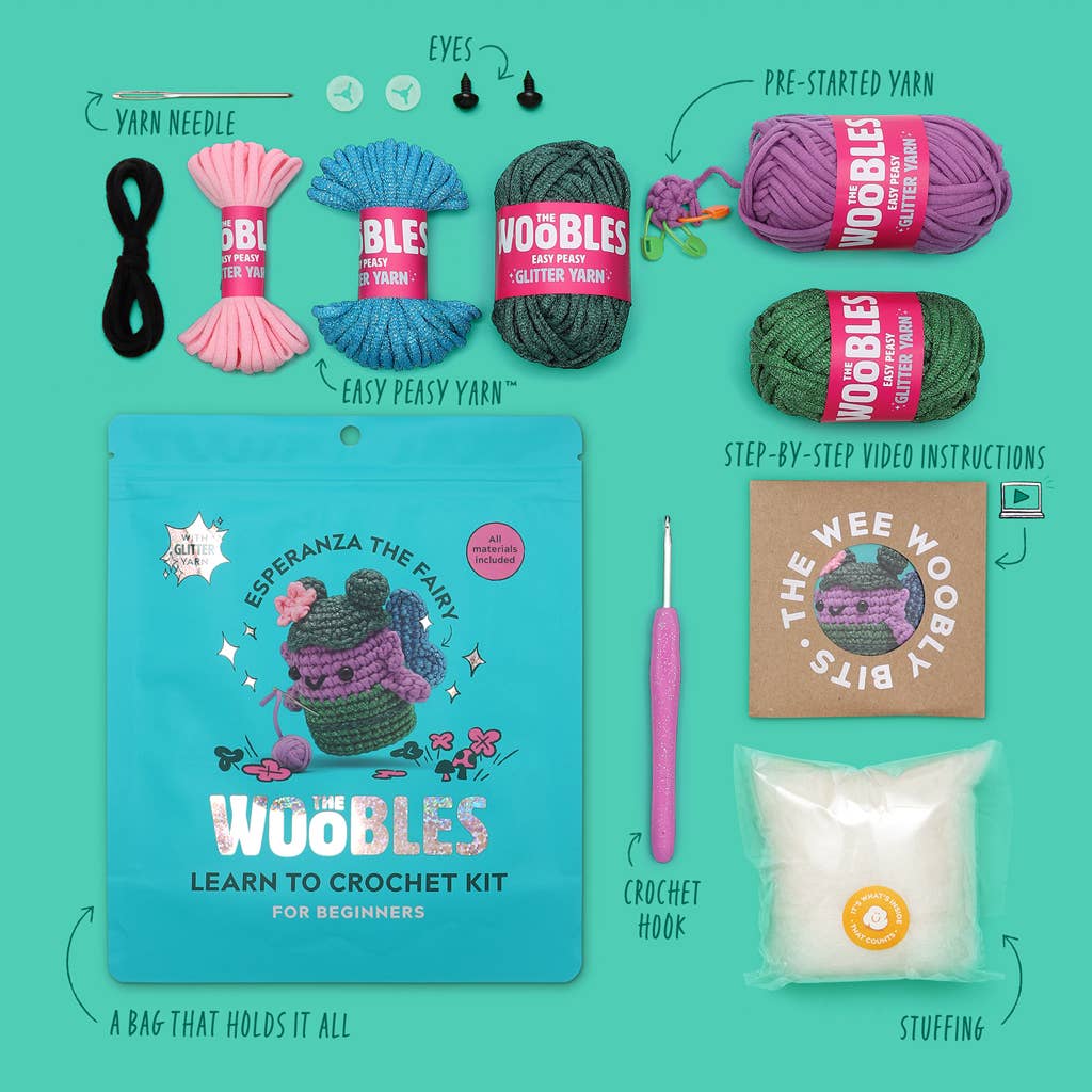 The Woobles-Esperanza the Fairy Crochet Kit-knitting / crochet kit-gather here online